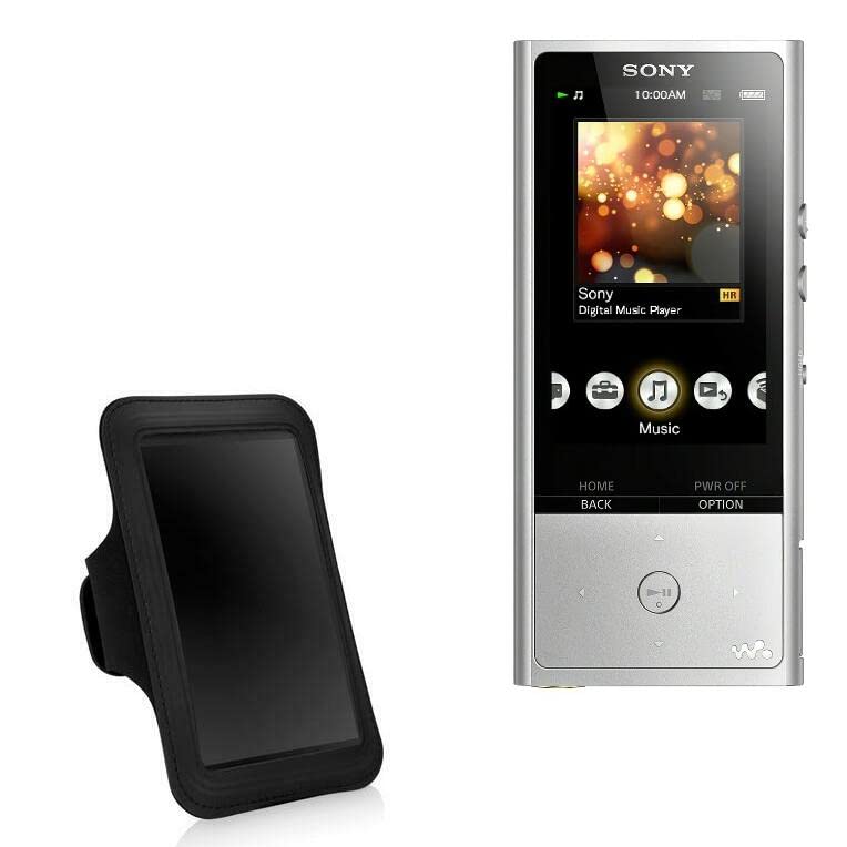 Adjustable Sports Armband for Sony NW-ZX100 - Jet Black