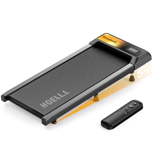Walking Treadmill Pad with Adjustable Incline & APP Sync - Gold