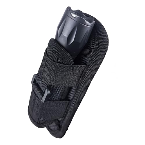 Tactical Flashlight Holster, Pouch, Carrying Case for Duty Belt