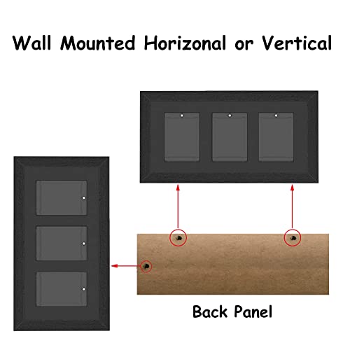 Bivitre 3-Piece Magnetic Card Display Frame with UV Protection for Trading Cards