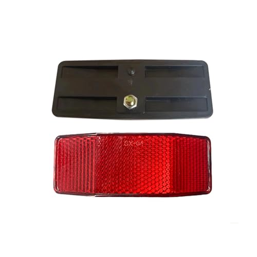 Bicycle Rear Rack Reflector - Red Plastic Safety Light