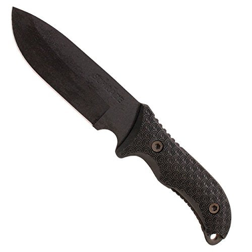 Schrade Delta Class Bedrock Sheepsfoot Fixed Blade Knife, 10.4in Blade, TPE Handle – Outdoor Survival, Camping, Bushcraft (Modern Variants)