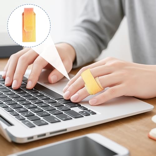 10 Pcs Rainbow Color Buddy Tape Finger Straps - Washable Splint