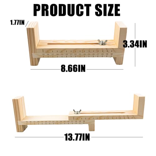 Wood Paracord Jig Bracelet Maker Kit with Adjustable Clamps