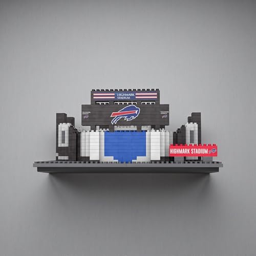 NFL Team Construction Blocks - Buffalo Bills 3D Mini Stadium