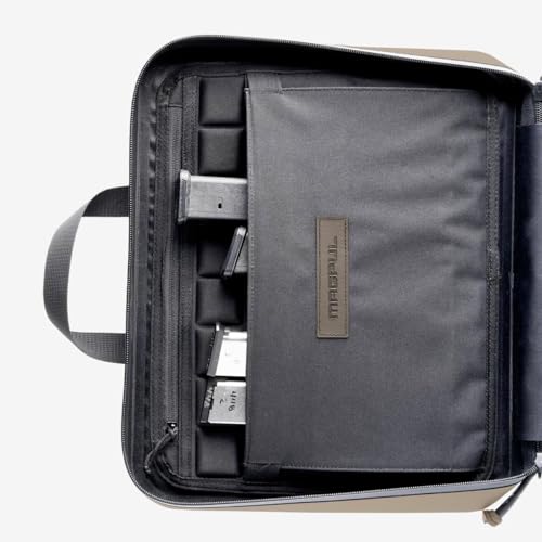Double Pistol Case - Zippered Semi-Rigid Gun Case, Black & Flat Dark Earth