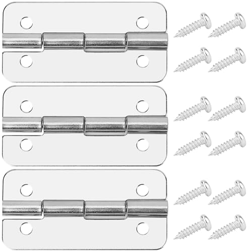 3PCS Stainless Steel Cooler Hinges Replacement Set for Ice Chests