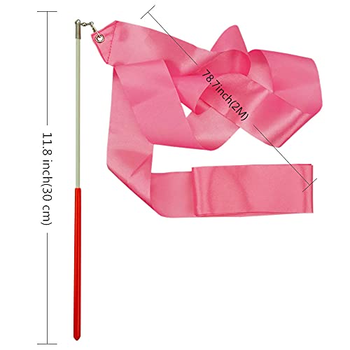 Rhythmic Gymnastics Wand Set - Blue & Pink Dance Streamers