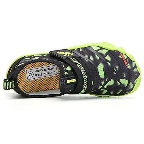 Kids Water Shoes - Quick-Dry Aqua Socks for Big Kid - Green