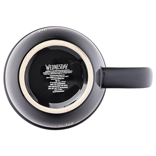 Wednesday Addams Nevermore Ceramic Mug - 16oz Wide Rim