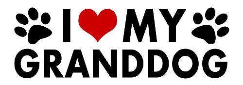 I Love My Granddog Sticker - Durable Waterproof Dog Lover Decal