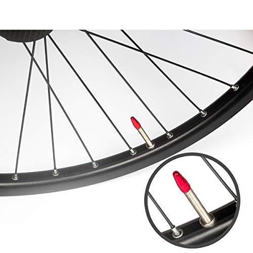 20pcs Multi-Color Presta Bicycle Valve Caps - Aluminum Dust Covers