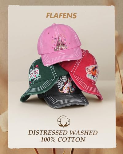 Castle Bowknot Women Ponytail Baseball Cap - Vintage Washed Distressed Trucker Hat