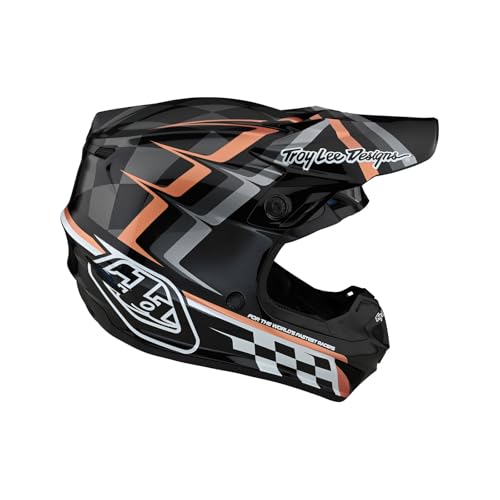 Full Face Motocross Helmet with MIPS - Warped Black/Copper, Large