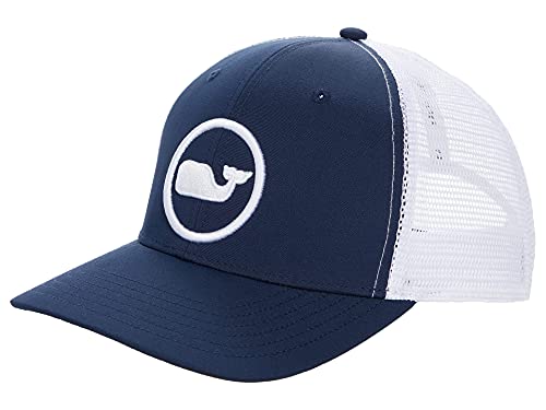 Vineyard Vines Whale Dot Performance Trucker Hat - One Size, Blue Blazer