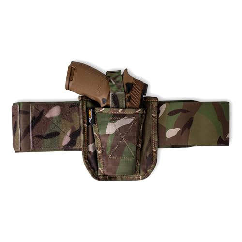 VNSH Lite Belly Band Holster for Concealed Carry - Fits Glock, S&W & More, Camo / Lite (Up to 48")