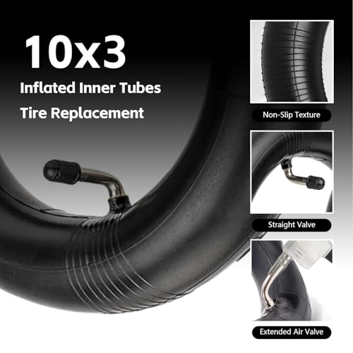 10x3 Electric Scooter Tire with Inner Tube and Valve Extension