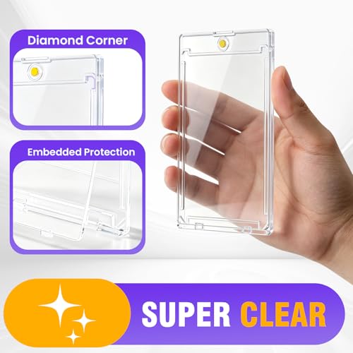 Magnetic Card Holder Sleeves - 12 Pack of 35pt Protectors