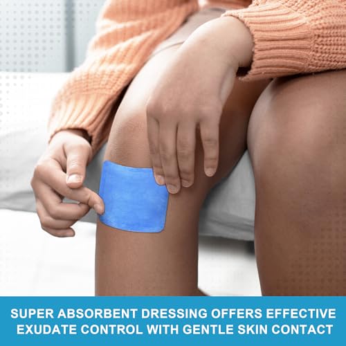 Super Absorbent Wound Dressing Pads - 4"x4", Box of 5