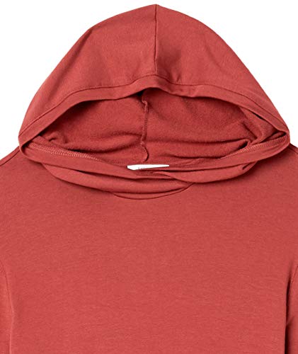 Women's Supersoft Terry Hoodie - Sustainably Sourced Rayon Blend, Brick Red, X-Small