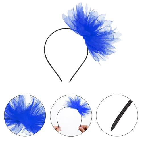 Layered Tulle Tutu Skirt for Girls with Headband - Blue, 3-6 Years