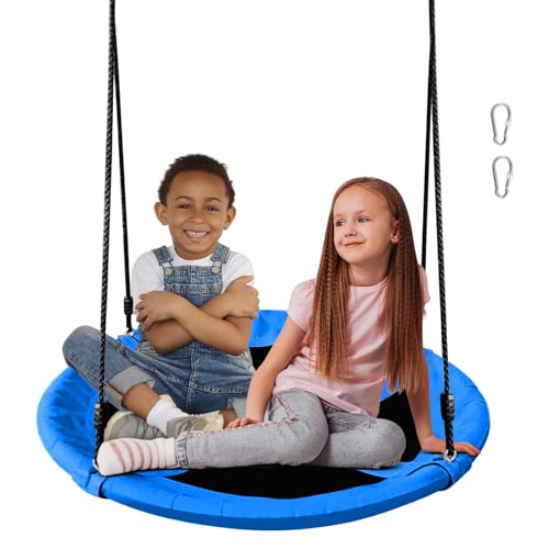 AOBOTE 40 Inch Saucer Tree Swing for Kids with 660lb Capacity Waterproof Oxford Fabric AB010006-1