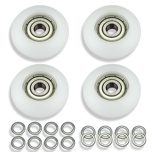 DAFORE Replacement Nylon & Steel Wheel Rollers for Total Gym 2000-3000XL