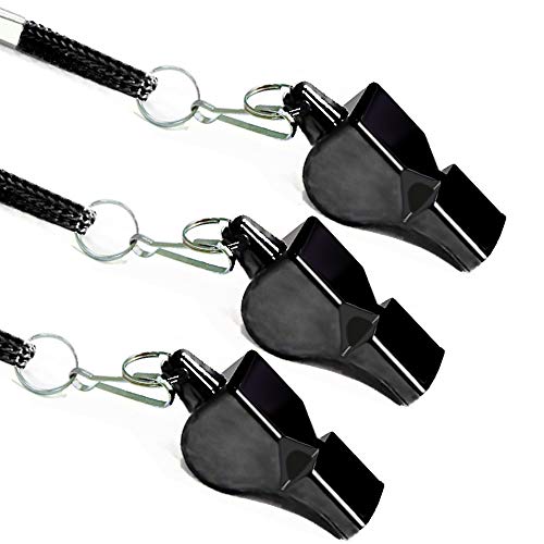 Professional Pealess Whistle with Lanyard - 120dB Sound