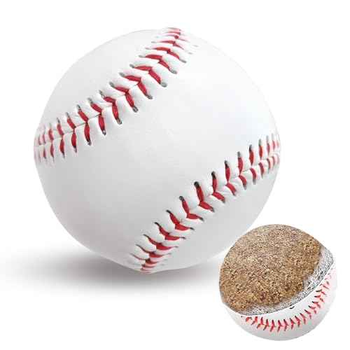 9 Inch Blank Practice Baseball - Standard Size & Weight - 1 Pack