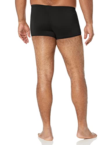 Speedo Endurance+ Men's Square Leg Swim Brief Solid, 36 / Black