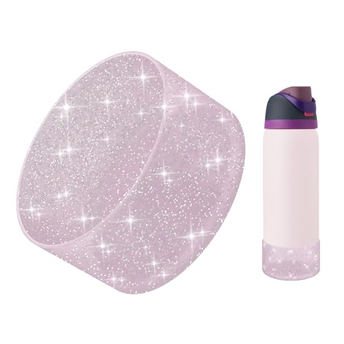 Glitter Silicone Boot for Owala 32oz Water Bottles - Translucence Mauve