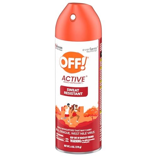 OFF! Active Insect Repellent Spray 6oz Pack of 2 Sweat-Resistant