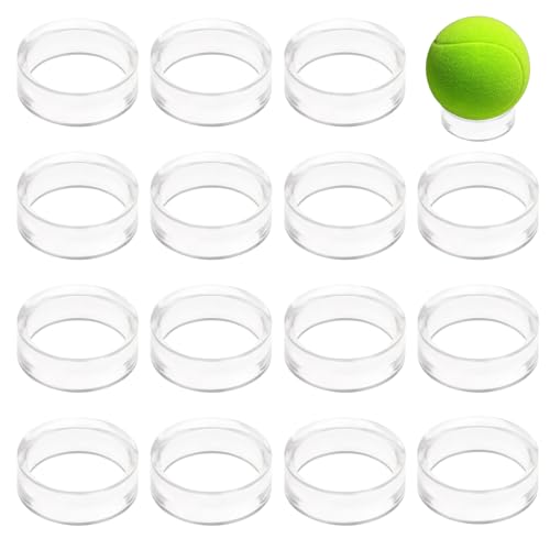 15-Piece Clear Acrylic Ball Display Stands for Collectibles