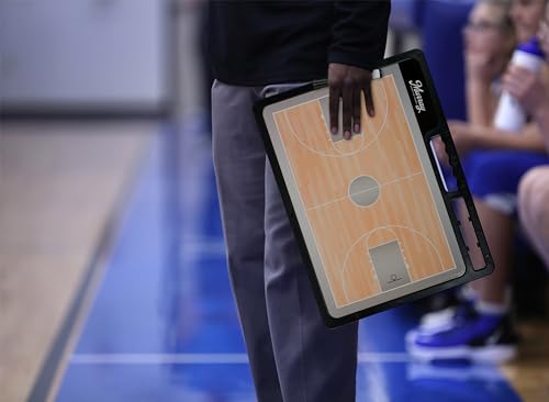 Premium Basketball Coaches Clipboard - Double-Sided Dry Erase Board