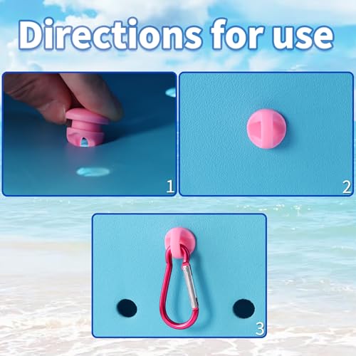 2Pcs Pink Hook Set for Bogg Bags & Simply Southern - Clip Holders