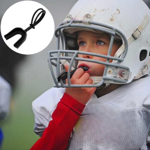 6 Pack Sports Mouthguards with Strap - Soft Protective Mouthguard for Football, Basketball, Hockey, Lacrosse