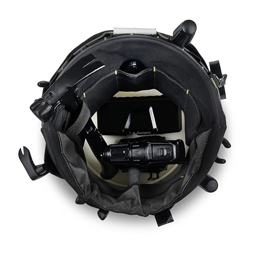 AWP Bucket Tool Organizer 51-Pocket for 5-Gallon Buckets, Water-Resistant Heavy-Duty Utility Tool Bag with Pockets for Tools, Screwdrivers, and Electrical Accessories, 1L-22051-1