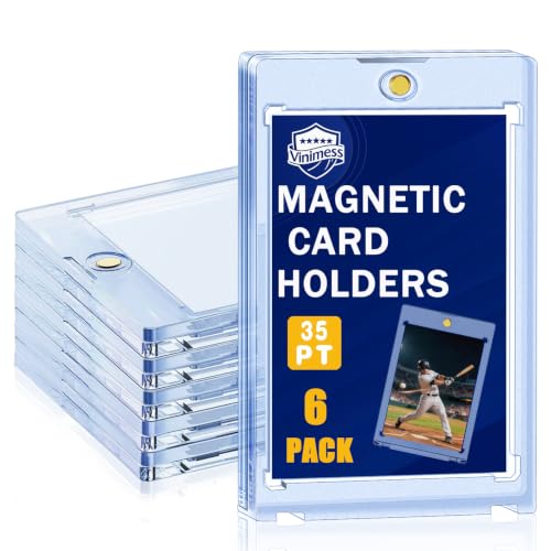 Magnetic Card Holder 6 Pack - UV Protection for Trading Cards