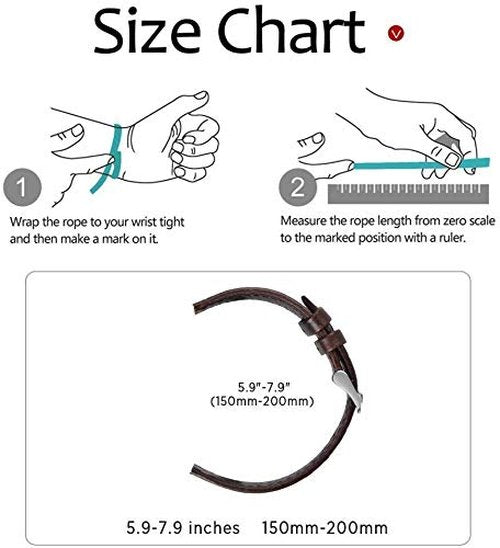 ID208 Plus Smart Watch Bands, Lamshaw Crazy Leather Breathable Replacement Smartwatch Strap Wristband Compatible for Quican ID208 Plus 1.8 Inches, aeac ID208 Plus, WMK ID208 Plus 1.8 Inches Smart