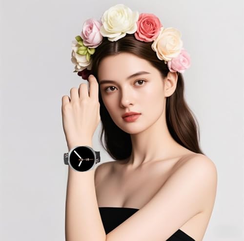 Two-Tone Flower Engraved Bands Compatible with Galaxy Watch 9/8