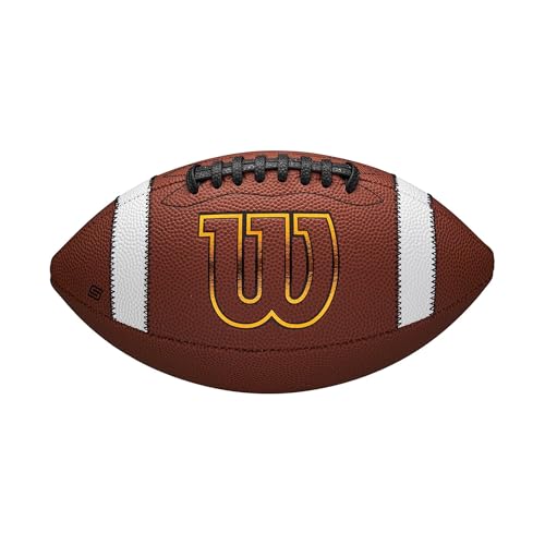 Wilson GST SpeedSkin Official Size Football - Enhanced Grip, Control & Feel