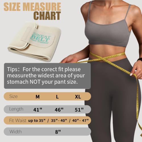 Neoprene Sweat Waist Trainer for Women - Medium Champagne
