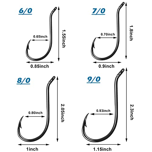 4# Octopus Fishing Hooks - 100pcs High Carbon Steel Circle Hooks