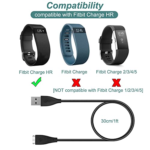 Charger Cable for Fitbit Charge HR - 30cm Fast Charging