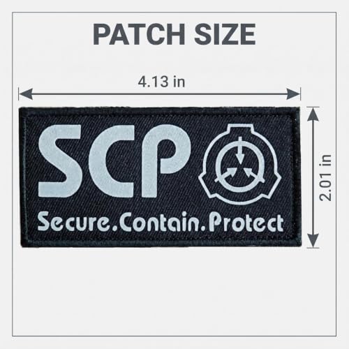 SCP Foundation Tactical Morale Patch - Luminous Hook and Loop Gear Accessory