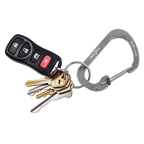 Nite Ize Locking Stainless Steel Carabiner Clip Size #4 – 75lb Capacity