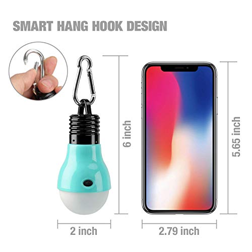 EverBrite 3-Pack Camping Lights - 3 Lighting Modes, Portable LED Bulbs Ideal for Kids¡¯ Adventure Activities, Backpacking, Camping, Picnic, Emergency and More, 3 x AAA Batteries Included