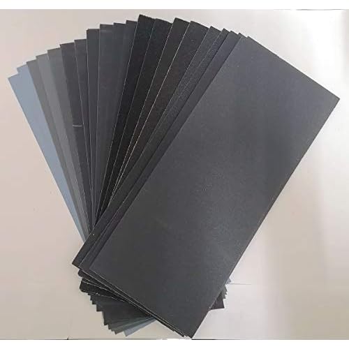 Sandpaper Assortment 80 to 5000 Assorted Grit Sanding Sheets Wet Dry Fine Sand Paper Pack for Wood Furniture, Car Polishing, Wall Repair£¬Metal Sanding, 28 Sheets
