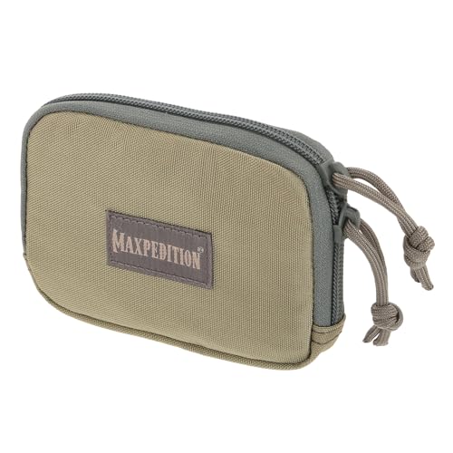 Hook-&-Loop 3" x 5" Zipper Pocket (Khaki-Foliage)
