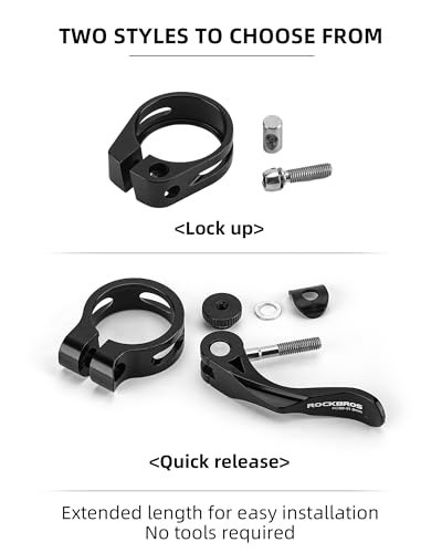 Quick Release Bike Seat Post Clamp - 31.8mm Aluminum Alloy